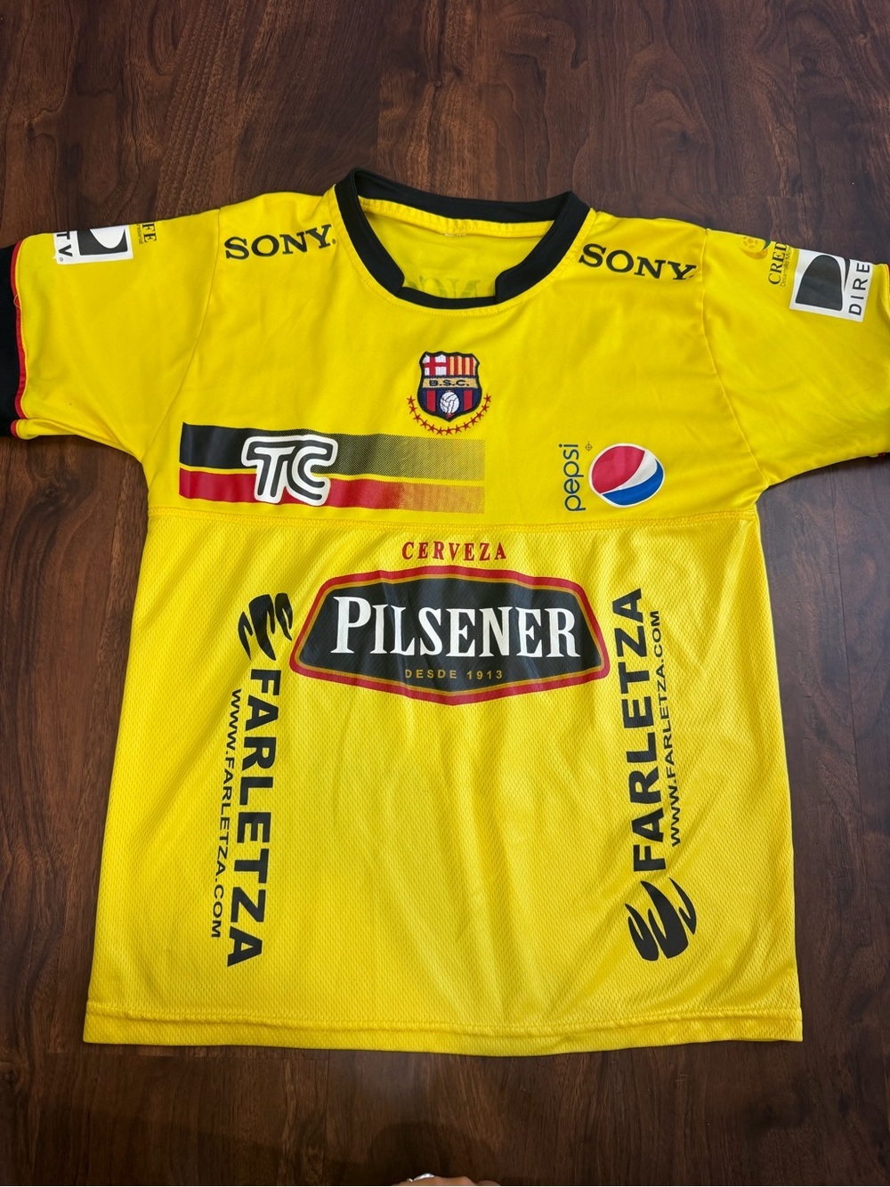 Barcelona Sporting Club BSC 2012 Jersey Yellow